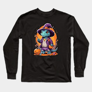 Abrakadabrasaurus Dinosaur Witch Long Sleeve T-Shirt